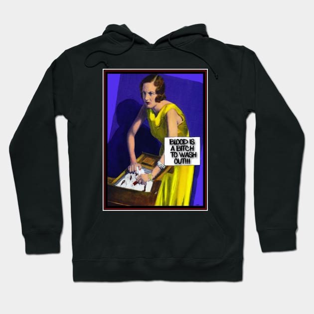 MURDER IN THE LAUNDRY ROOM Hoodie by PETER J. KETCHUM ART SHOP